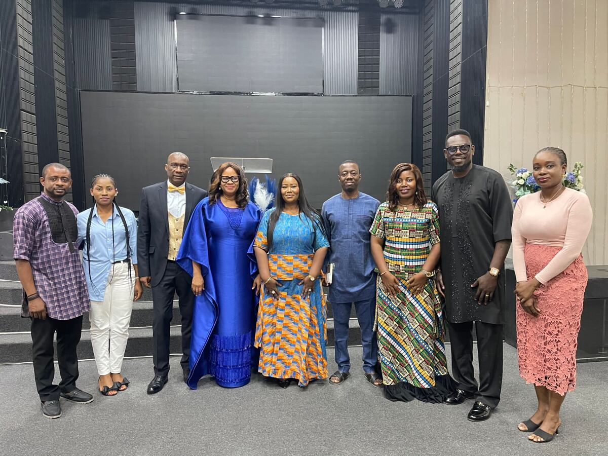A moment from a Mrs & More gathering — the team behind a marriage seminar.